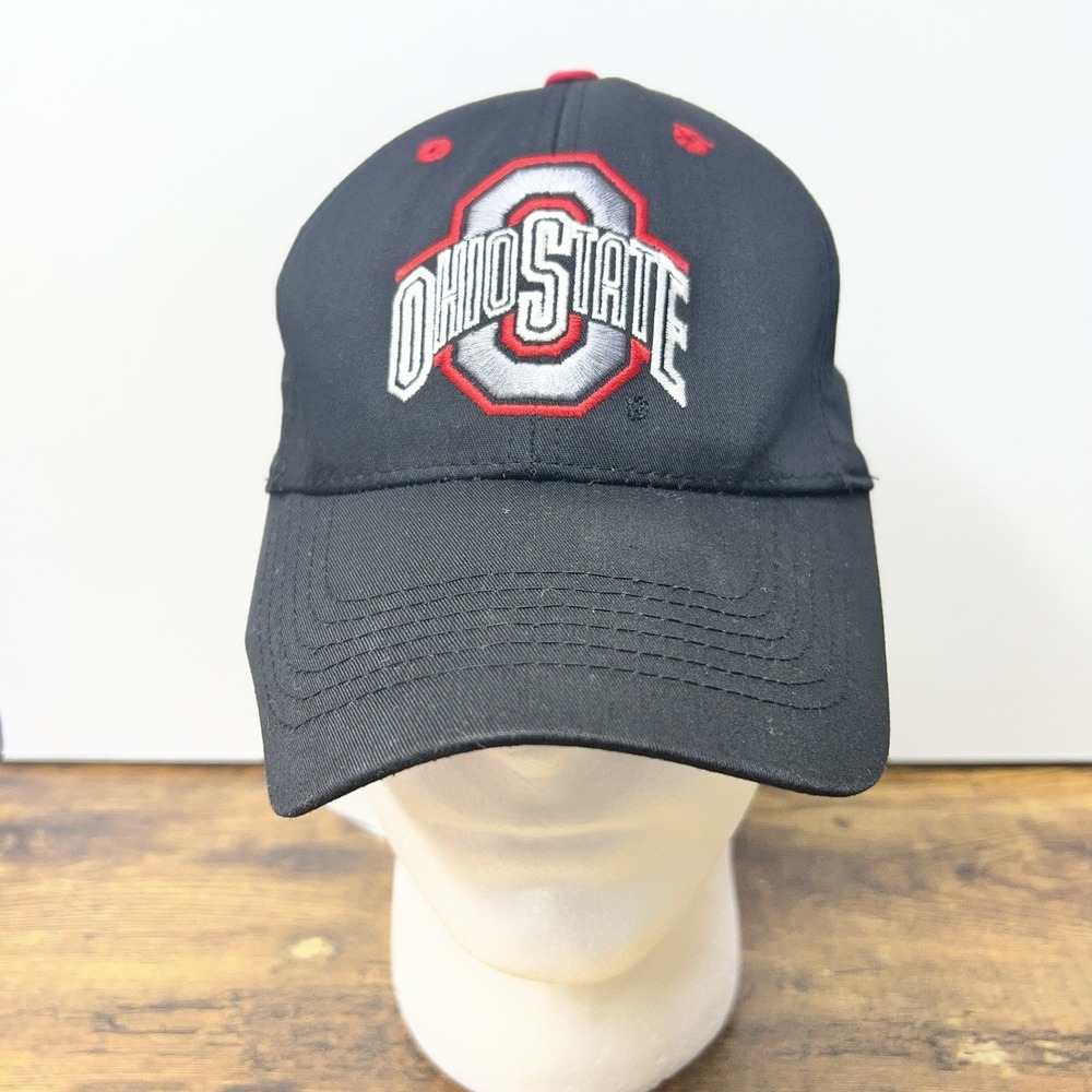 Ohio State Buckeyes Hat Adjustable Baseball Cap NCAA College Football OSU Black